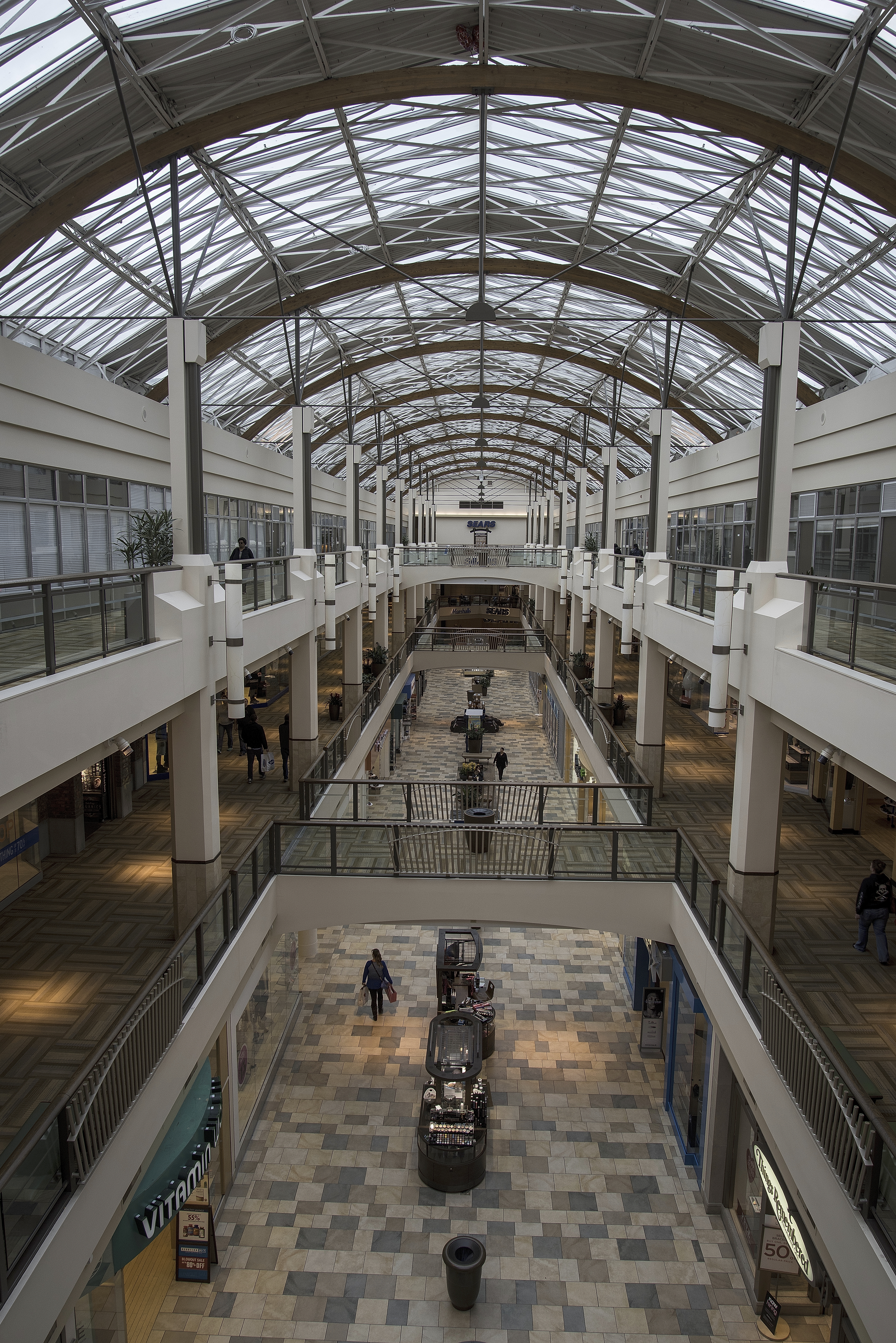 Empty interior of Lloyd Center mall